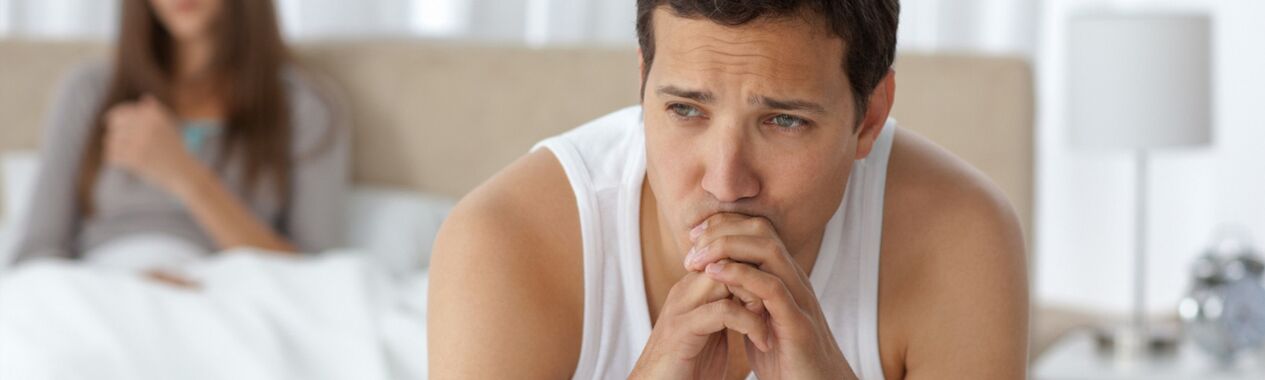 A man suffering from prostatitis