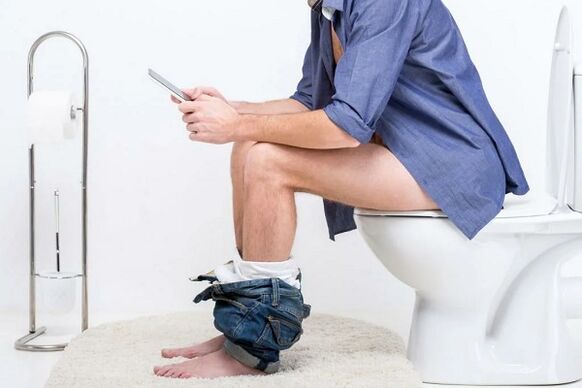 Constipation with prostatitis
