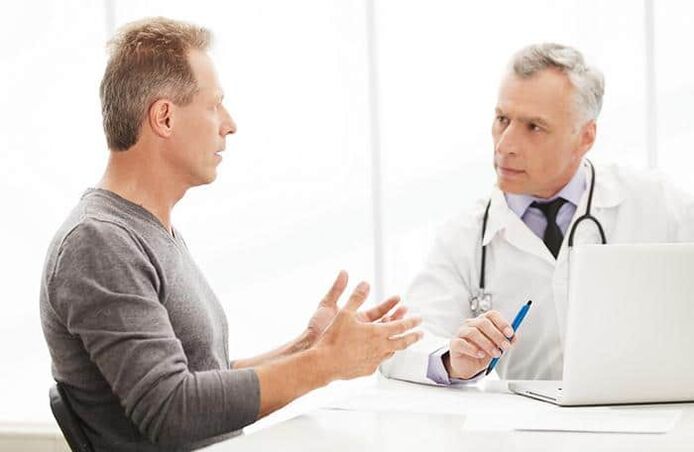 consultation with a specialist for symptoms of prostatitis